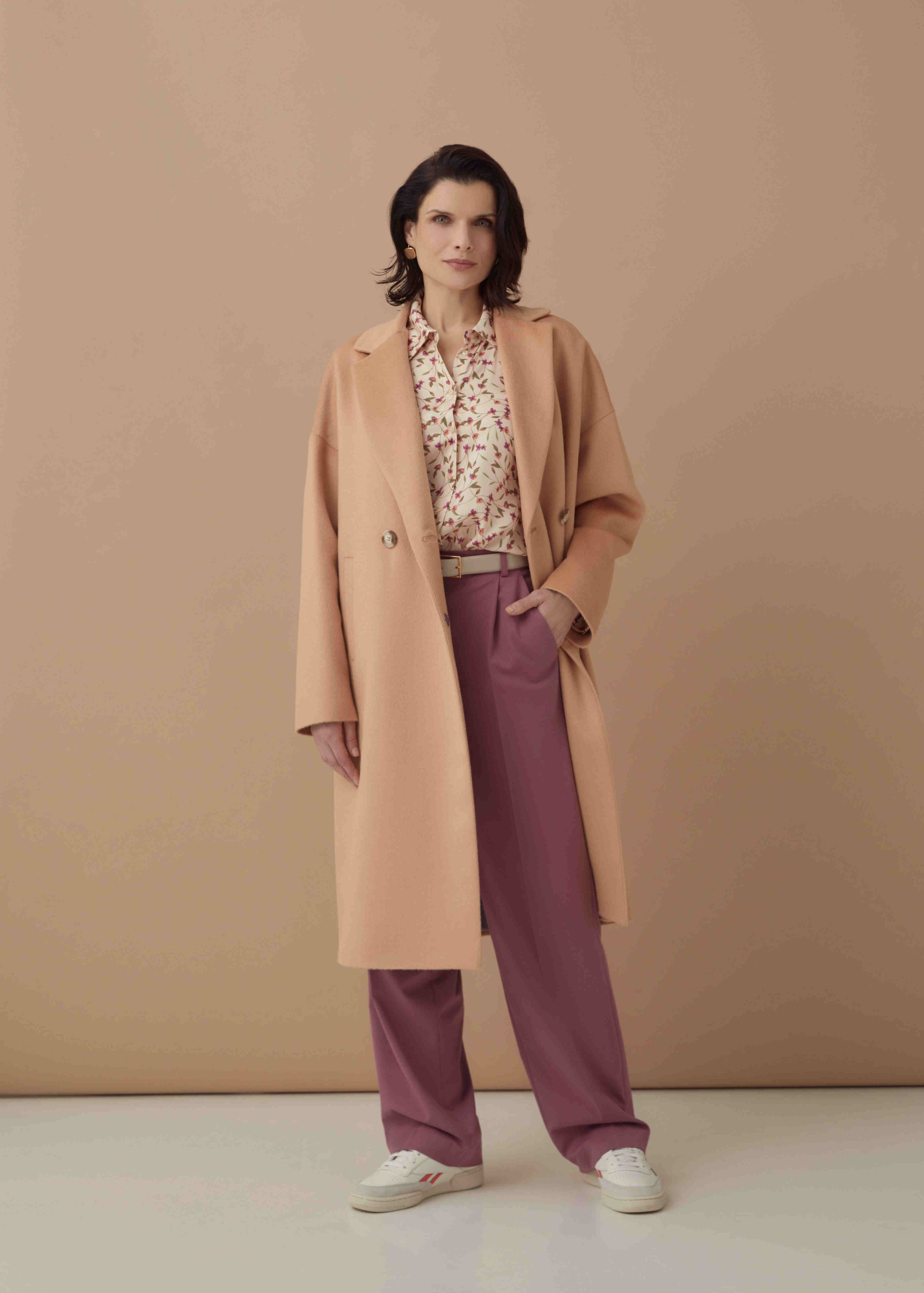 Пальто из шерстяной ткани, мембрана RaftPro пудра